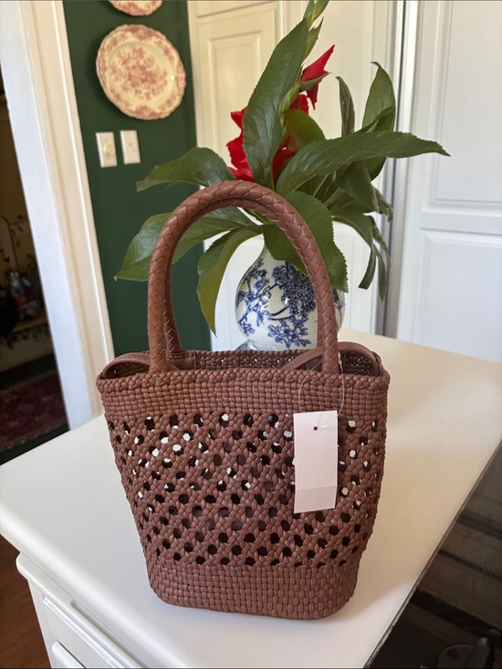LOFT Handbags - LOFT Brown Woven Tote